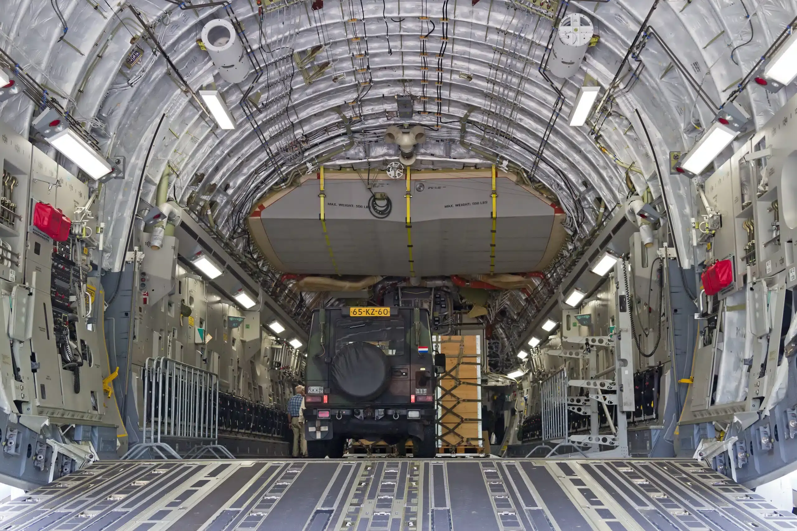 Military_inside plane